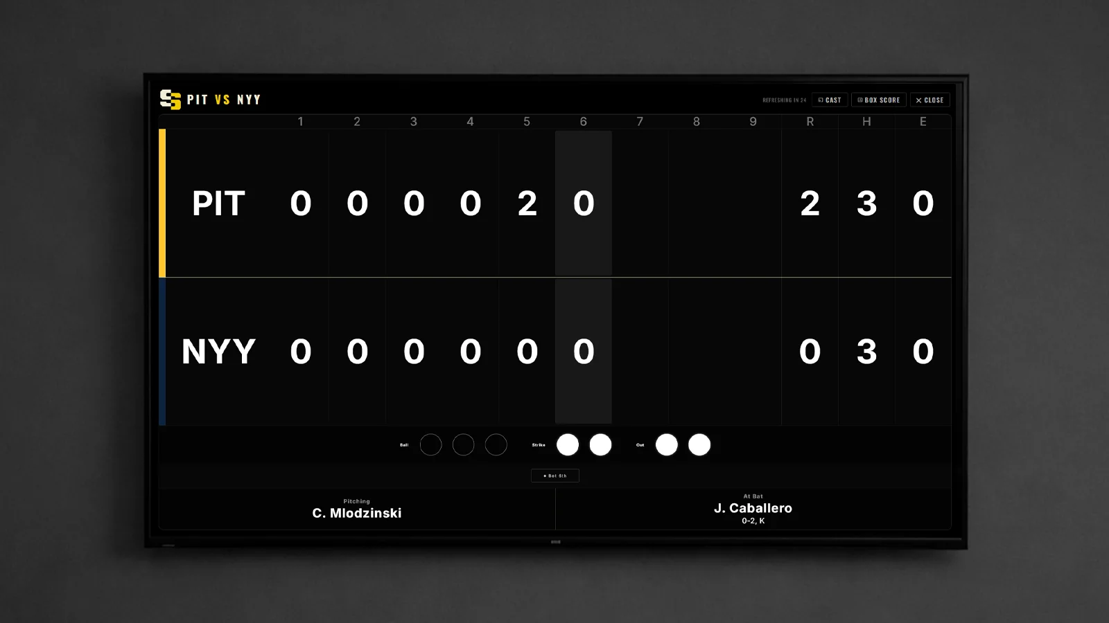 Sleek ScreenScore mockup